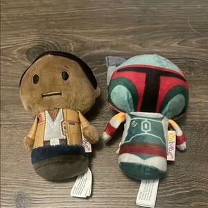 Hallmark Itty Bittys Star Wars Mini Plush Characters, Finn & Boba Fett